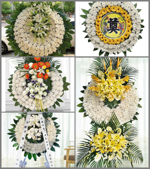 安徽蚌埠市怀远县淝河乡刘桥村花圈速递